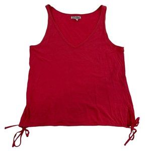 LUCKY BRAND Women's Orange Tank Top Shirt LARGE Side Ties